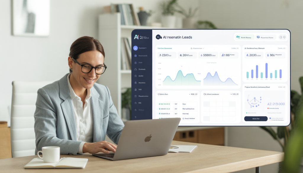 AI lead generation for real estate agents system dashboard