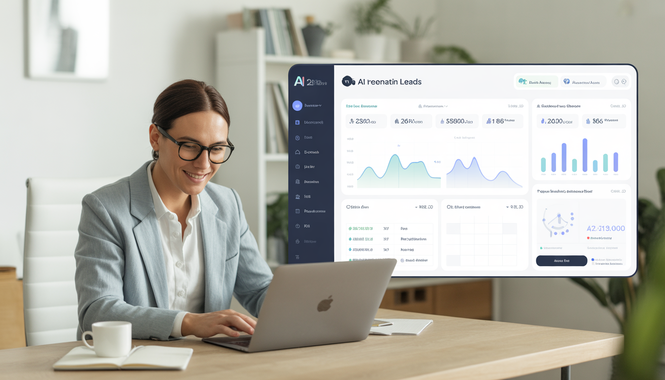 AI lead generation for real estate agents system dashboard